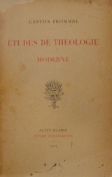 ETUDES DE THEOLOGIE MODERNE (26.730�)