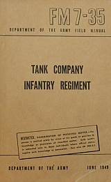 TANK COMPANY INFANTRY REGIMENT [FM 7 - 35]   (2263�)