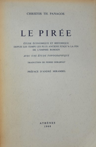 LE PIREE (42.292Π)